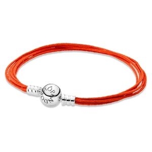 Pandora Retired Orange Multi-Strand Bracelet